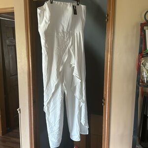 Beautiful white split leg Jumper